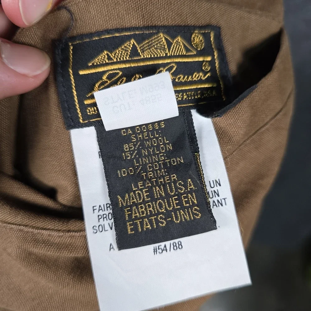 Vintage Eddie Bauer Vest Mens Medium Wool Canvas Reversible Southwestern USA